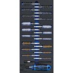 Insert de servante d'atelier 1 / 3 : assortiment de brosses 20 pices