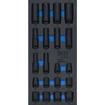 Bgs technic - insert de servante d'atelier 1 / 3 : douilles  choc, six pans 12, 5 mm (1 / 2') 10 - 24 ...