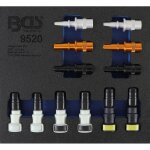 Bgs technic - insert de servante d'atelier 1 / 6 : assortiment de bouchons tuyaux diesel et essence 12 ...