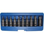 Jeu de douilles à embouts à choc 12, 5 mm (1 / 2') profil t (pour torx) t20 - t70 10 pièces Jeu de douilles à embouts à choc 12, 5 mm (1 / 2') profil t (pour torx) t20 - t70 10 pièces