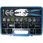 Bgs technic - jeu de pinces à sertir avec des connecteurs étanches à l'eau 220 pièces Bgs technic - jeu de pinces à sertir avec des connecteurs étanches à l'eau 220 pièces
