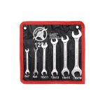 Bgs technic - kraftmann 1234 cl�s � fourche doubles de 6 x 7 � 18 x 19 mm - 6 pi�ces avec pochette de ...