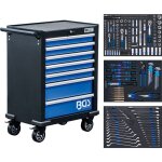 Bgs technic - servante d'atelier 7 tiroirs avec 263 outils