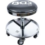 Bgs technic - tabouret d'atelier avec 5 rouleaux � 360 mm