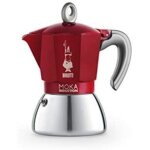 Bialetti - cafetiere italienne new moka induction - 6 tasses - 0, 28 l - rouge