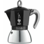 Bialetti - cafeti�re italienne nouvelle moka induction 6 tasses noir et argent