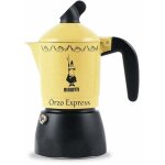 Bialetti orzo express cafetière à moka noir, jaune Bialetti orzo express cafetière à moka noir, jaune