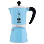 Bialetti - rainbow cafeti�re expresso italienne, 6 tasses, aluminium, bleu