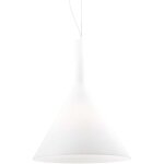 Ideal lux - cocktail - luminaire suspendu à 1 ampoule, grand dôme, blanc, e27 Ideal lux - cocktail - luminaire suspendu à 1 ampoule, grand dôme, blanc, e27