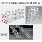 Bigb - 2 x rampe de chargement pliable alu 226cm 1360kg quad moto atv wc