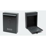 Bigb - boite aux lettres v2 anthracite avec support mural