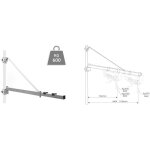 Bigb - potence pivotante pour palan - 600kg max - 110 cm