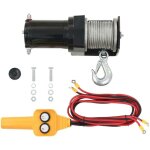 Bigb - treuil lectrique 12v  cable 907 kg avec tlcommande filaire