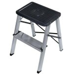 Bigbuy - tool tabouret pliant 2 marches aluminium léger Bigbuy - tool tabouret pliant 2 marches aluminium léger
