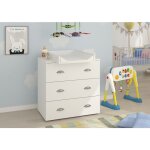Bim furniture - commode mia 80 cm avec table à langer en blanc mat Bim furniture - commode mia 80 cm avec table à langer en blanc mat