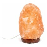 Lampe cristal de sel 1 - 2 kg avec socle en bois