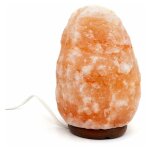 Lampe cristal de sel 3 - 4 kg avec socle en bois Lampe cristal de sel 3 - 4 kg avec socle en bois