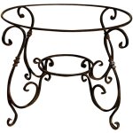 Biscottini - base table en fer solide l107xpr107xh74 cm