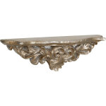 Biscottini - etagère en bois avec finition feuille d'argent antique fabriqué en italie l45xpr12, 5xh14 ... Biscottini - etagère en bois avec finition feuille d'argent antique fabriqué en italie l45xpr12, 5xh14 ...
