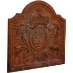 Plaque en fonte fronton avec emblème pour cheminée panneau de cheminée pare - étincelles grille de protection ... Plaque en fonte fronton avec emblème pour cheminée panneau de cheminée pare - étincelles grille de protection ...