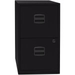 Certeo - bisley, classeur pour dossiers suspendus pfa, 2 tiroirs, noir