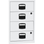 Certeo - bisley, caisson hauteur bureau pfa, 4 tiroirs universels,