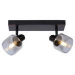 Bjorn spot plafond - noir - 2xe14