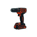 Black + decker outillage - perceuse - visseuse sans fil 18 v, 1 batterie 1, 5 ah li - ion, chargeur bdcdc18 ...