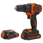Black + decker bdcdd186kb perceuse - visseuse sans fil 2 vitesses 18v avec 2 batteries et coffret