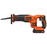 Black&decker - black + decker bdcr18m1 scie sabre sans fil 18 v avec batterie 4 ah et chargeur