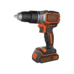 Black + decker bl188kb perceuse - visseuse � percussion sans fil 2 vitesses 18 v ? 2 batteries ? coffret ...