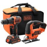 Black&decker - ensemble perceuse et scie � m�taux black and decker 18 v