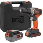 Black + decker outillage - perceuse à percussion sans fil 18v, 1 batterie li - ion 2, 0 ah et 1 batterie ... Black + decker outillage - perceuse à percussion sans fil 18v, 1 batterie li - ion 2, 0 ah et 1 batterie ...