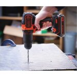 Black + decker outillage - perceuse  percussion sans fil 18v, 2 batteries li - ion 2, 0 ah, chargeur ...
