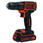 Black + decker outillage - perceuse - visseuse sans fil 18 v, 1 batterie 1, 5 ah li - ion, chargeur bdcdc18 ...
