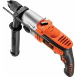 Black and decker - perceuse  percussion 850 w 62 nm mandrin autoserrant 13 mm  2 vitesses avec coffret ...