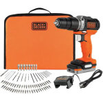 Black&decker - perceuse � percussion bdchd12s1 12v 1, 5ah 40nm 11 couples