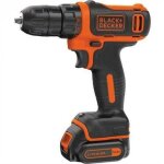 Black + decker perceuse  percussion sans fil 18 v - bdchd18s1ka - qw - 1, 5 ah - 104 accessoires - bote ...