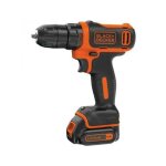 Black + decker perceuse � percussion sans fil 18 v - bdchd18s1ka - qw - 1, 5 ah - 104 accessoires - bo�te ...