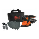 Black&decker - ponceuse multi - ponceuse b&d ka2000 mouse 120w avec sac d&39accessoires