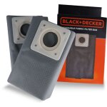 Black + decker sacs filtrants en tissu 30 l pour aspirateurs solides et liquides (2 pcs)