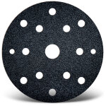 Black disques abrasifs auto - agrippants, 150 mm, 15 trous, p. ponceuses excentriques, carbure de silicium ...