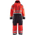 Blaklader - combinaison de travail hiver manches longues haute visibilit 6763 - rouge fluo / noir 42 ...