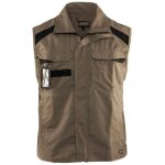 Blaklader - gilet sans manches bicolore industrie beige / noir xxl