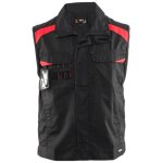 Blaklader - gilet sans manches bicolore industrie noir / rouge m