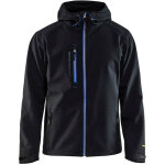 Veste de travail  capuche softshell blaklader 4949 - noir / bleu clair - m
