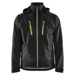 Blaklader - veste de travail softshell stretch 2d 4749 - noir / jaune - l Blaklader - veste de travail softshell stretch 2d 4749 - noir / jaune - l