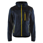 Blaklader veste tricotée à capuche - 4930 - bleu foncé / jaune - l Blaklader veste tricotée à capuche - 4930 - bleu foncé / jaune - l
