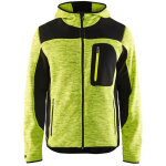 Blaklader veste tricotée à capuche - 4930 - jaune / noir - l Blaklader veste tricotée à capuche - 4930 - jaune / noir - l