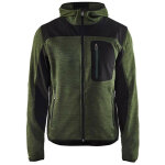Blaklader - veste tricot�e � capuche - 4930 - vert fonc� / noir - l